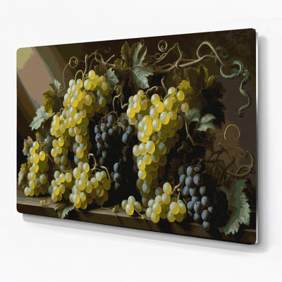 Fruit Grape Muscat Brown Metal Wall Art