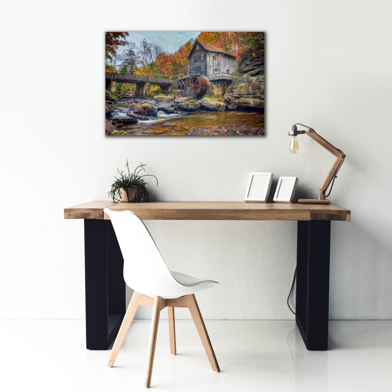 «Autumn Morning In Babcock State Park» par Rick Berk, art mural sur toile