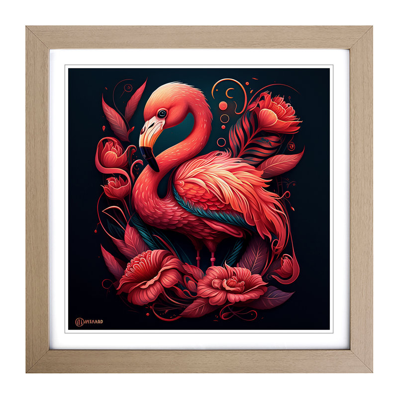Single Picture Frame Print on Wood, Oak