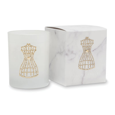 Plant / Floral Jar Candle with Glass Holder