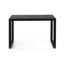 Table moderne en métal noir