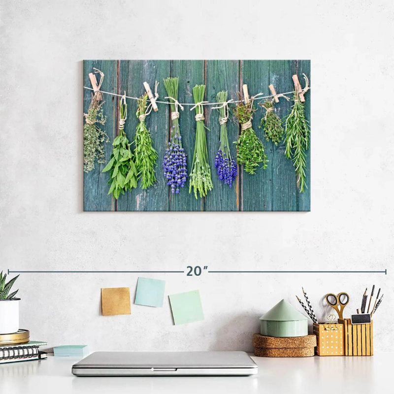 Yarlin Drying Herbs, 8" H x 12" W