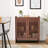 Mid Century Modern Sideboard Buffet Cabinet with Shutter Doors Coffee Bar Space