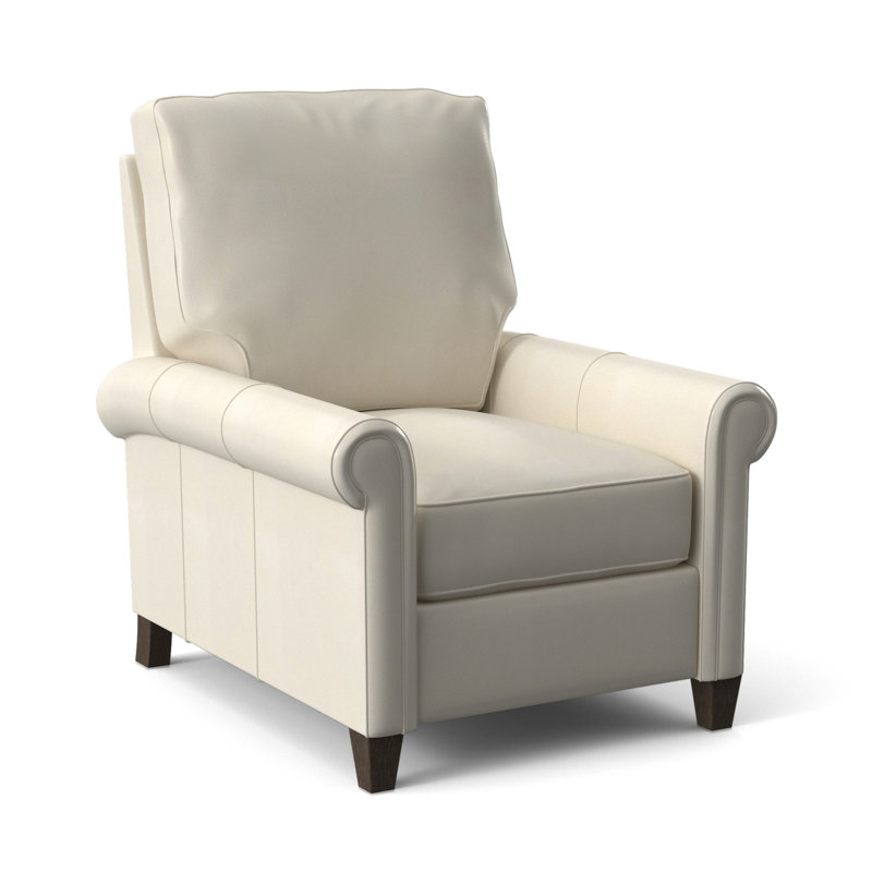 Haskins Recliner, Anilina Hunter Genuine Leather, Cobblestone, Manual