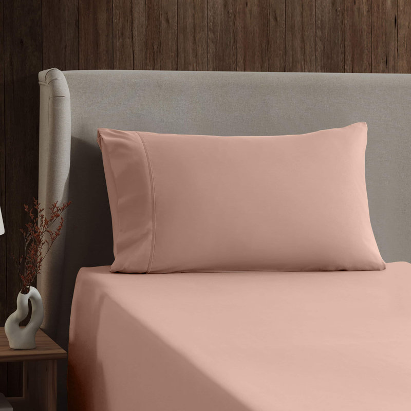 Luxury Collection Classic Smooth Thread Sheet Set, Twin, Komodo Peach