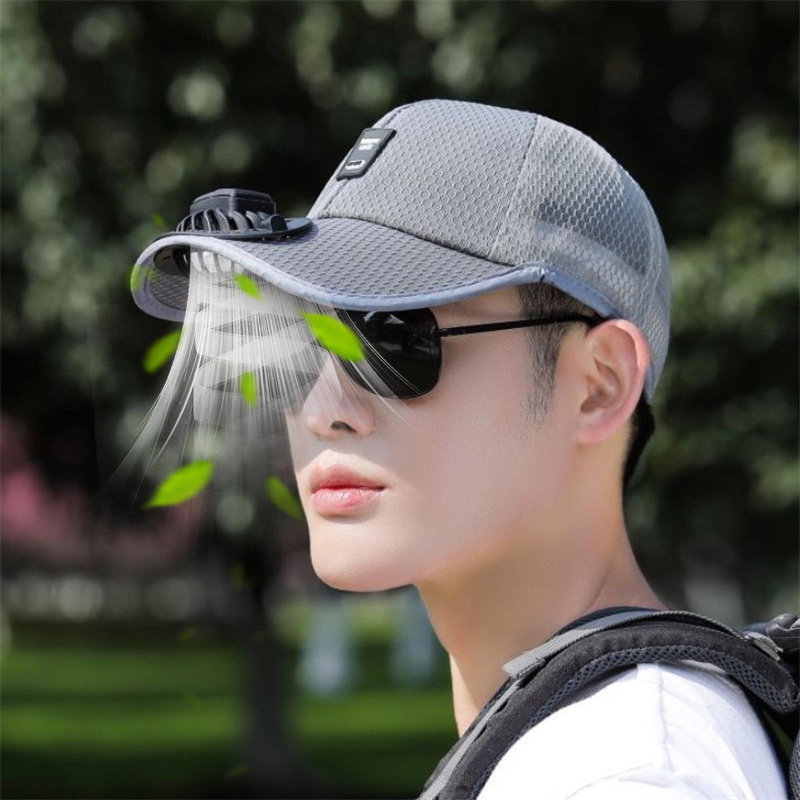 Kondieu Summer New Respirant Mesh Hat, Gris foncé