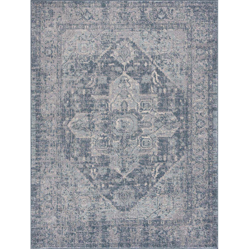 Oriental Indoor Rug, Rectangle 6'7" x 9'