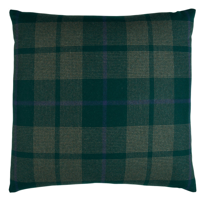 Montana Wool Blend Throw Square Pillow Cover & Insert, Hunter