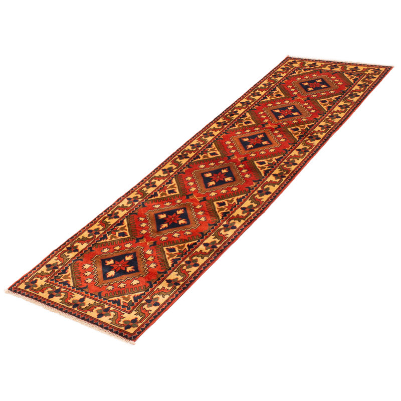 Tapis de couloir en laine foncé 2 pi 8 po x 9 pi 7 po Kargahi