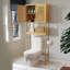 Bamboo Over Toilet Storage Unit With Cabinets