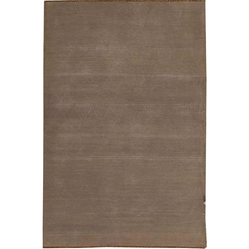 Hand-Knotted High-Quality Taupe Area Rug