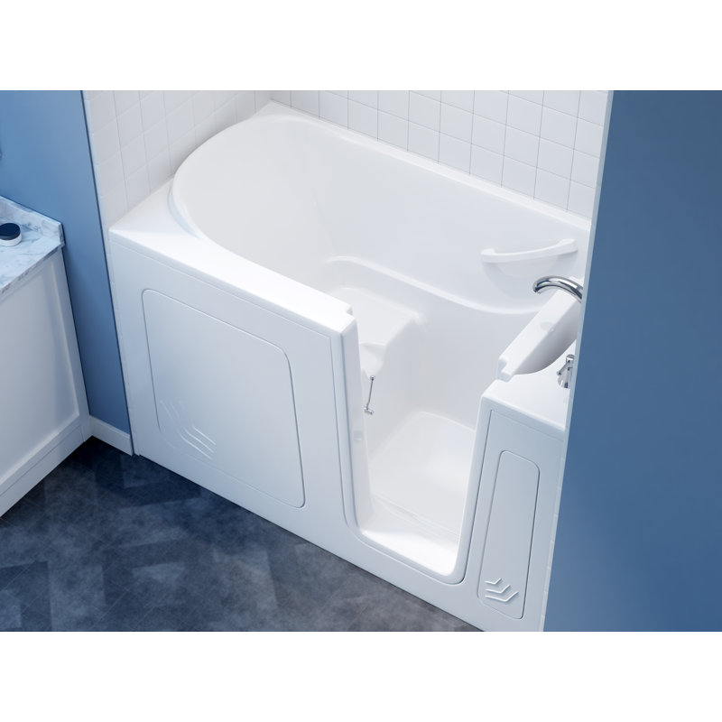 Therapeutic Tubs 32 in. x 60 in. Right Drain Quick Fill Walk-In Soaking Tub in White, Right, White