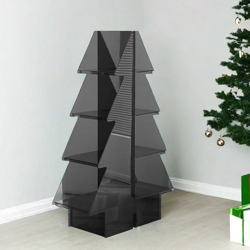 Compact Elegant Bookshelf for Home Organization, Black