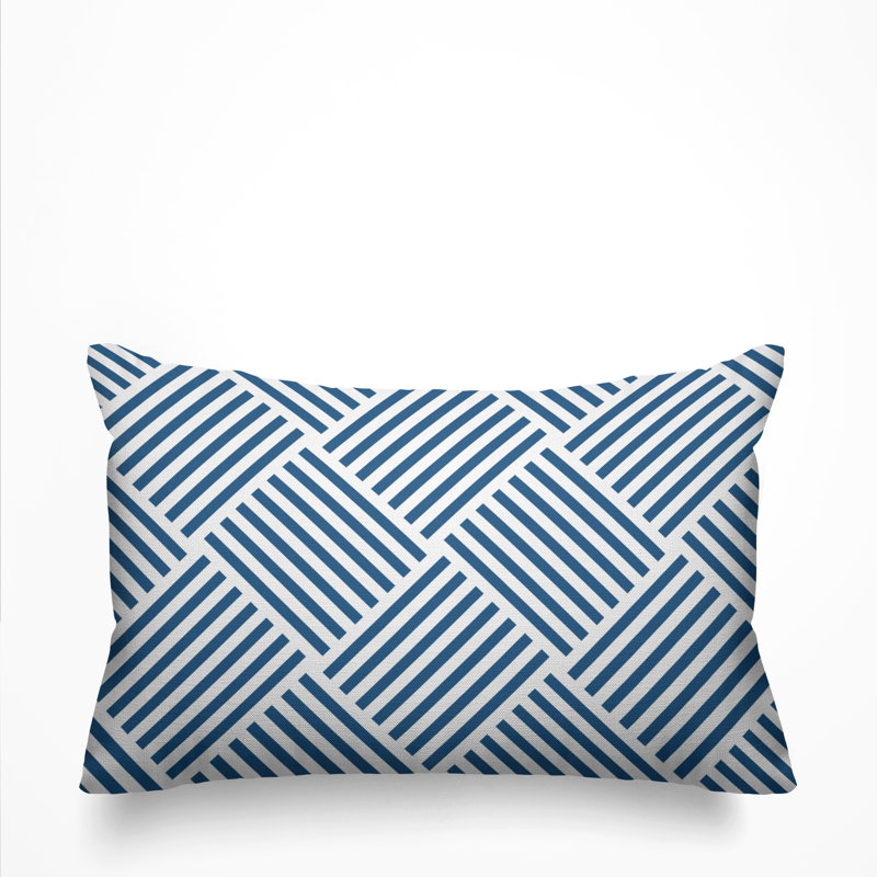 Housse et insert de coussin d'extérieur Langley, Bleu pigeon