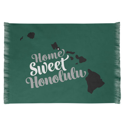 Tapis bleu foncé/gris foncé "honolulu sports"