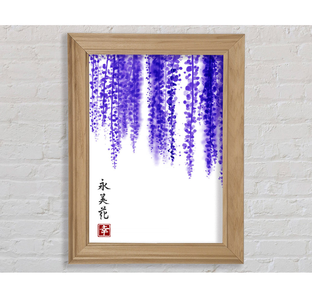 Gerahmtes Leinwandbild Chinese Purple Blossom