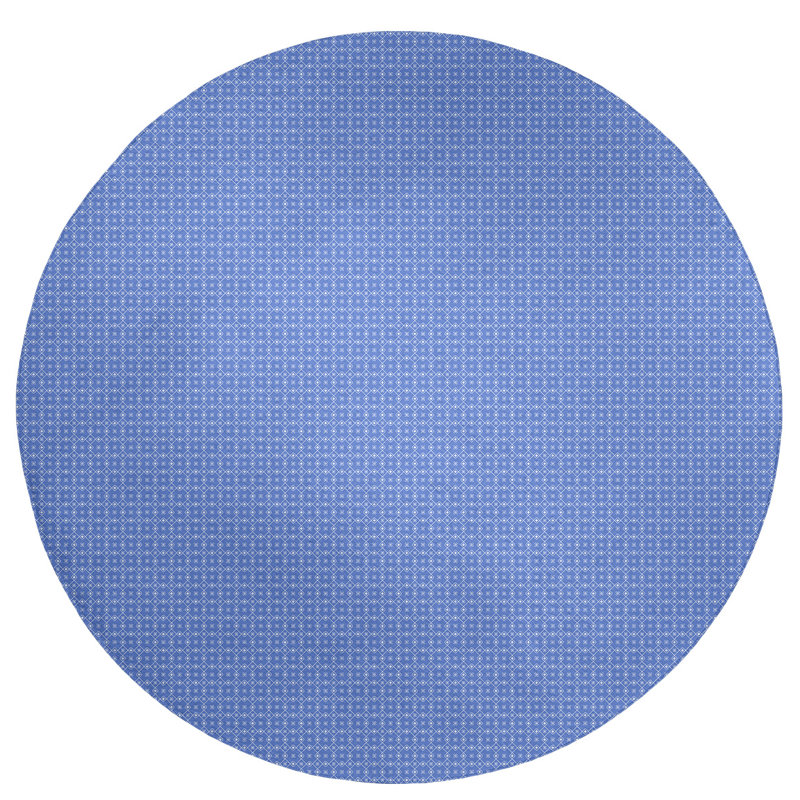 Chenille Geometric Indoor Rug, Round 5'