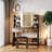 Vanity Desk With Lighting Mirror And Power Outlet, Makeup Vanity Set With Stool, Vanity Table With 6 Storage Shelves, 2 Large Drawers, 3 Color Adjustable Brightness-867723905