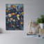 Vase de fleurs - Affiche murale abstraite contemporaine représentant des fleurs-1913610006