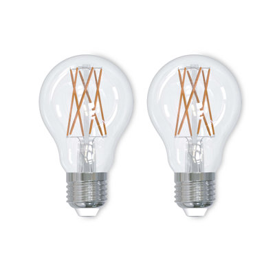 Ampoule DEL à filament transparent A19 de 8,5 watts à intensité variable moyenne (E26)