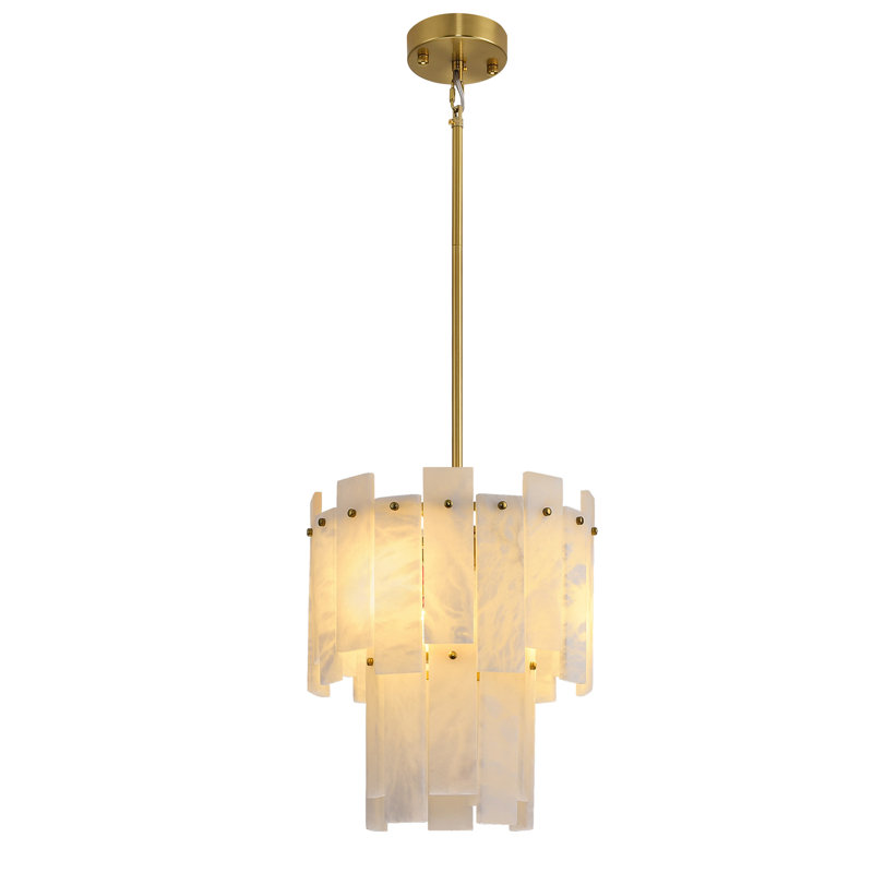 Luminaire suspendu à 3 lumières pour îlot de cuisine 3 lumières, Laiton