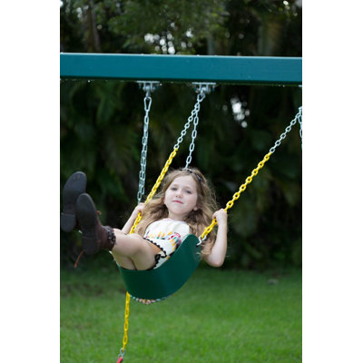 Siège de balançoire New Bounce pour enfants et adultes - Chaîne résistante à la rouille - Rouge