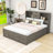 Cergio King Size 8 Drawer Wood Platform Storage Bed-1574295117