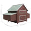Poulailler en bois avec poulailler et poulailler double-458514006