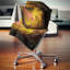 Golden Fractal Abstract - Abstract Printed Pillow-30617660-30617656