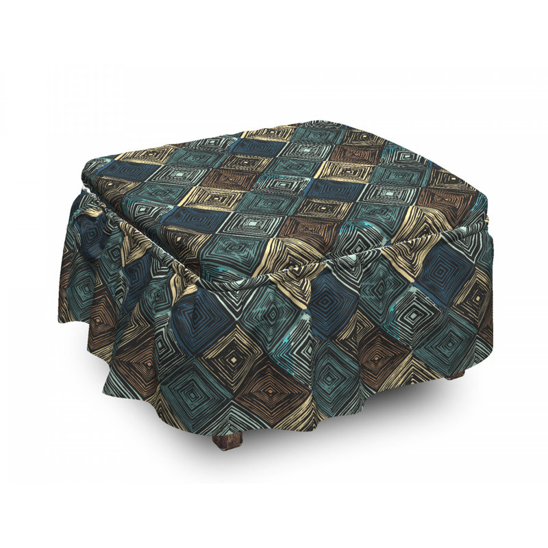 Housse pour repose-pieds rhombus