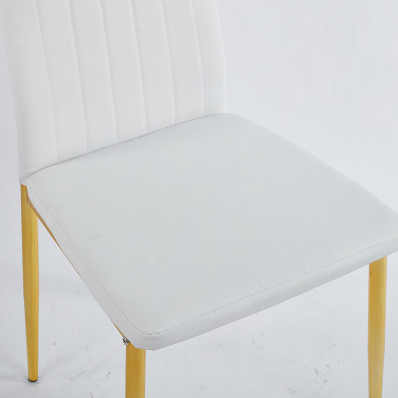 Ensemble de salle à manger 5 pièces, table de salle à manger à pieds en métal pour 4 à 6 personnes avec plateau en verre, table de salle à manger à piédestal, table basse de loisirs