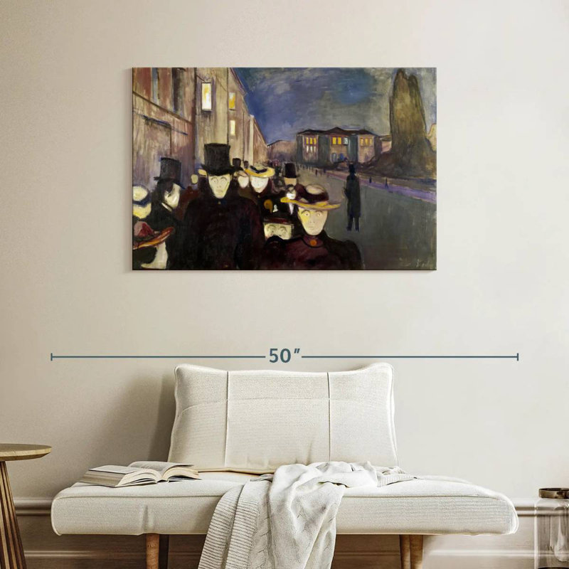 Soirée Avery sur la rue Karl Johan, H 26 po x l 39 po