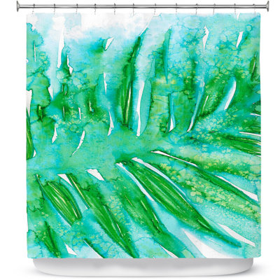 Rideau de douche simple paradise palm