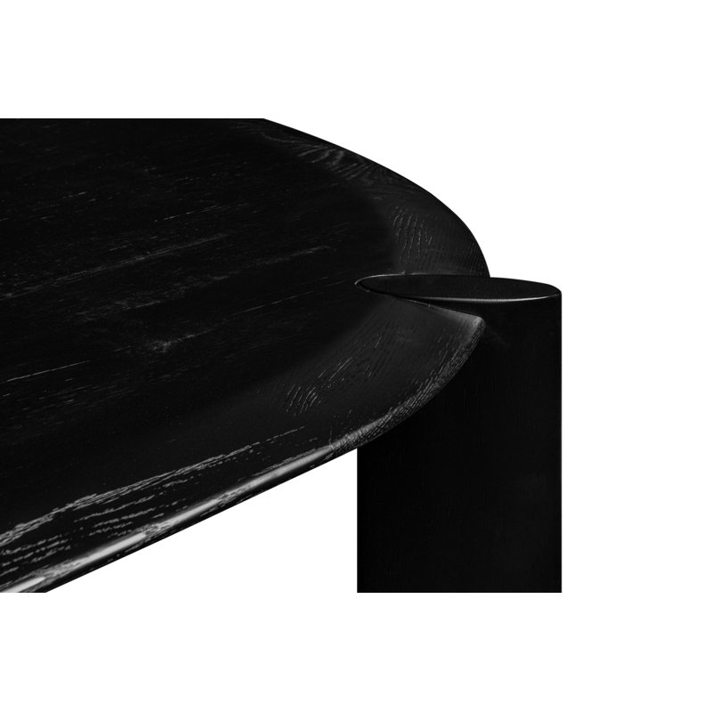 Bart  Denby - Modern Black Oval Dining Table