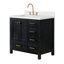 Meuble-lavabo simple 36 po avec plateau Grevera-264525517
