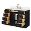 Ensemble de meuble-lavabo simple en bois massif 48 po avec lavabo en quartz blanc 1,5 po Tidworth-1208355332-1239277150