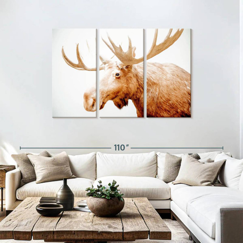 Moose Side Profile, 48" H x 74" W