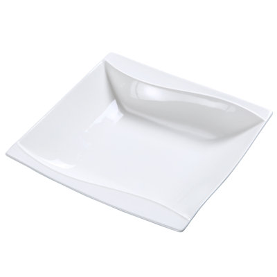 Yanco SW-305 Sea Wave Fruit Bowl, 4 Oz Capacity, 5" Width, 5" Length, Bone China, Bone White Colour, Pack Of 36