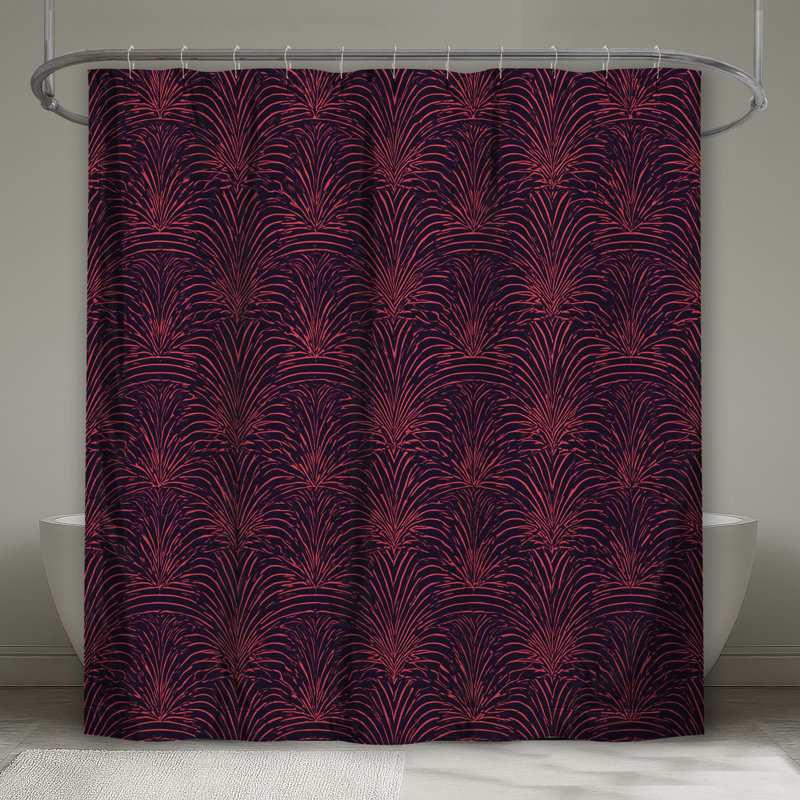 Rideaux de douche roses très longs, 70 po l x 72 po H