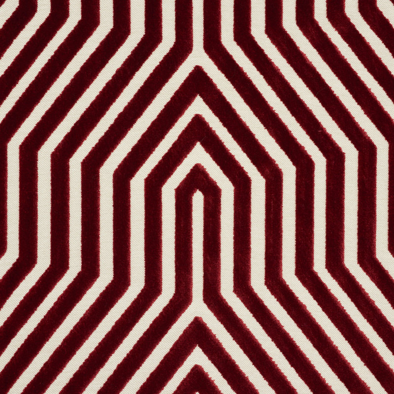 Vanderbilt Velvet Fabric, Garnet