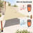 Colourtree Triangle Sun Shade Sail with Installation Hardware Kit-92296157-58148941