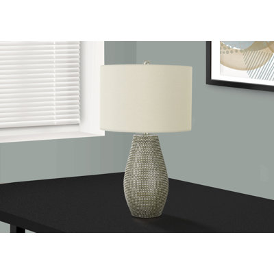 Lighting, 24"H, Table Lamp,Ivory / Cream Shade, Contemporary