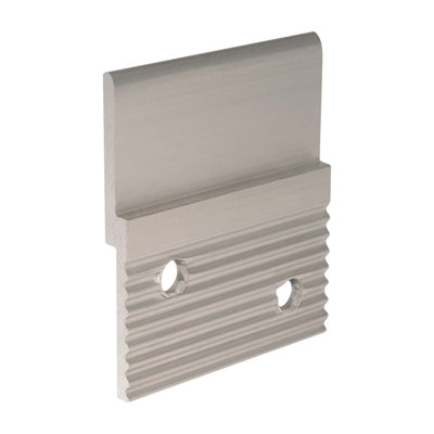 Outwater's 2" Length Mill Finish Aluminum Z-Clip With Holes 4 Pack
