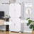 Industrial Kitchen Pantry Cabinet With 4 Door Cupboard And Storage Shelves, Freestanding Storage Cabinet