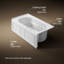 Devonshire Alcove 60" x 32" Whirpool Bathtub-10977373-108047657