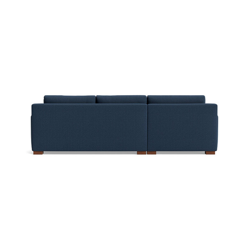 Catalina Chaise Sectional, Left Hand Facing, Performance Weave - Navy