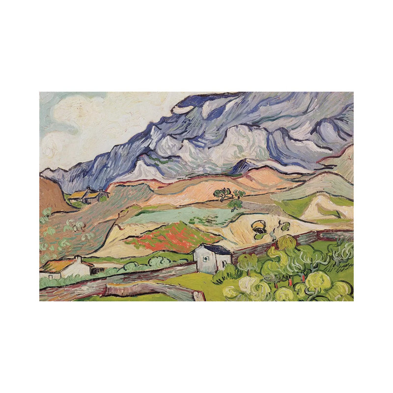 Les Alpilles, 1890 - Giclée sur toile tendue avec châssis, H 12 po x l 18 po