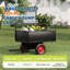 Remorque de remorquage ATV UTV derrière un chariot à benne basculante, 750 lb 17 pieds cubes, remorque de jardin robuste à tirer pour remorque de tondeuse à gazon-123232242