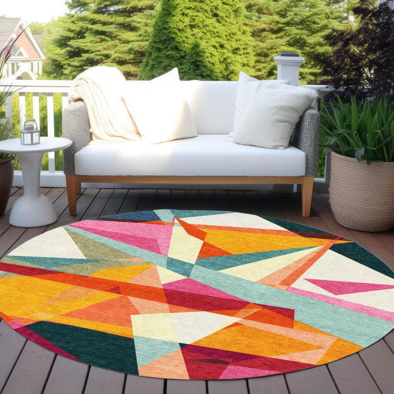 Tapis ivoire intérieur / extérieur Aelas, 8 pi x 8 pi