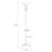 Cleo Steel Freestanding Coat Rack-9145672